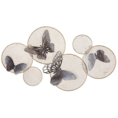Pannello decorativo con farfalle in ferro per decorazioni ambienti (1/5)
