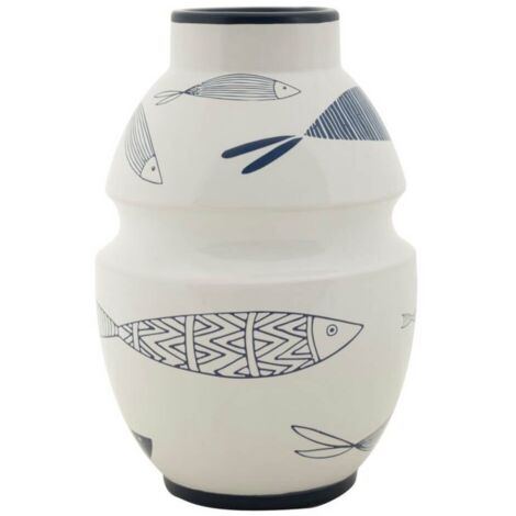 Vaso Ceramica Piccolo Pesci cm diam 15X24 - FISH (1/5)