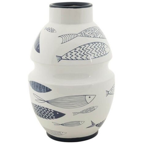 Vaso Ceramica Grande Pesci cm diam 21X31 - FISH (1/5)