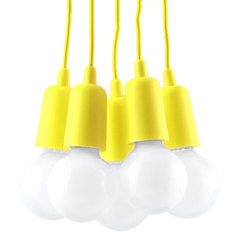 Suspension Diego PVC 5xE27 Sollux (1/5)
