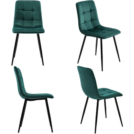 Tommychairs - Set 2 Chaises modèle Sophie Lux, structure en acier