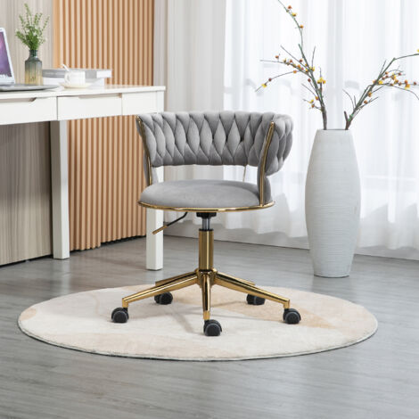 Chaises de Bureau - Armlos, Grand Polster, Rotative 360°, Réglable en Hauteur - Vert