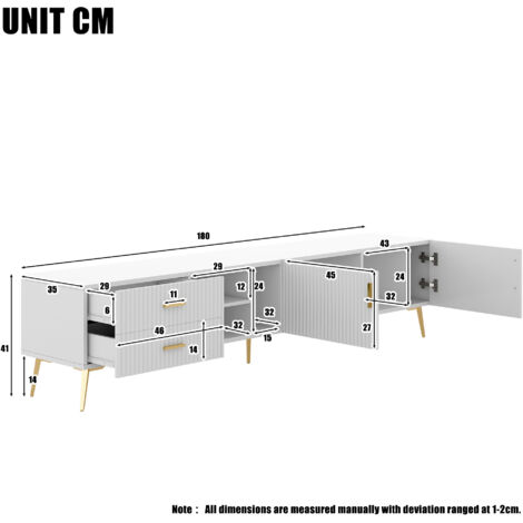 Meuble TV Avec Support - HOMCOM - Angle Ajustable 35° - Panneau De Particules Et Acier - 108x41x135cm - Effet Bois Naturel - Maison