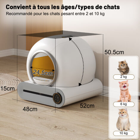 YAP Bac à Litière Portable Pour Chat Boîte à Litière De Voyage Pour Chat Portable Avec Couvercle