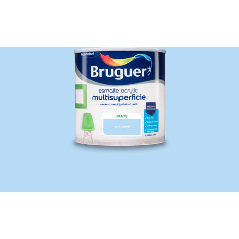 Bruguer Acrylic Multisuperficie Esmalte al agua Mate Azul Pastel 250 ml