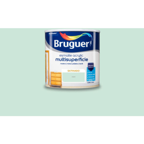 Bruguer Acrylic Multisuperficie Esmalte al agua Satinado Mint 250 ml