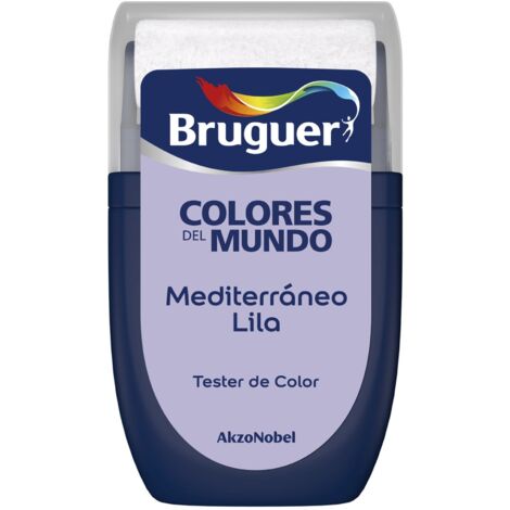 Bruguer Tester Colores del Mundo Pintura para paredes monocapa Mediterráneo Lila 30 ml