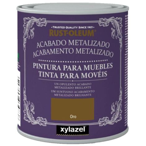 Rust-Oleum Bruguer Pintura para Muebles Metalizada Oro 125 ml