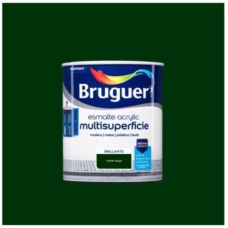 Esmalte Acrylico Multisuperficie Brillante Verde Mayo 0,750L 5057557 BRUGUER