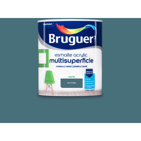 Bruguer Acrylic Multisuperficie Esmalte al agua Mate Azul Indigo 750 ml