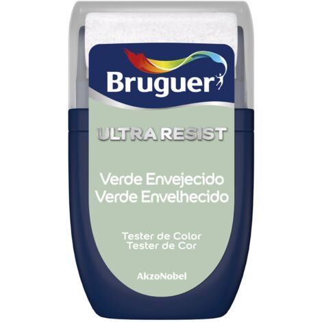 Bruguer Tester ULTRA RESIST Pintura para paredes ultra lavable Verde Envejecido 30 ml