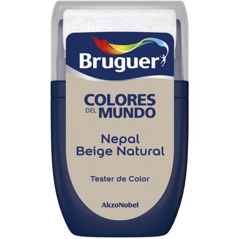 Bruguer Tester Colores del Mundo Pintura para paredes monocapa Nepal Beige Natural 30 ml