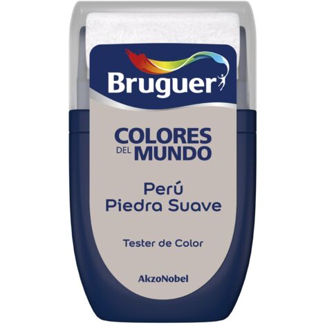 Bruguer Tester Colores del Mundo Pintura para paredes monocapa Perú Piedra Suave 30 ml