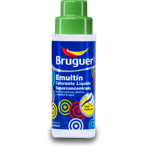Bruguer Emultín Colorante Líquido Superconcentrado para pinturas y esmaltes Verde Cactus 100 ml