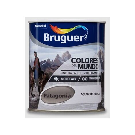 Bruguer Colores del Mundo Pintura para paredes monocapa Patagonia Matiz de Perla 750 ml