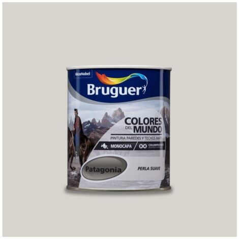 Bruguer Colores del Mundo Pintura para paredes monocapa Patagonia Perla Suave 750 ml