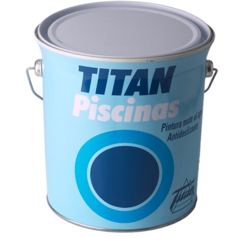 Titan Piscinas Pintura al agua Mate Azul 4 L