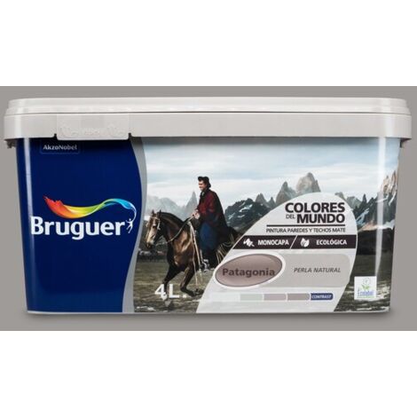 Bruguer Colores del Mundo Pintura para paredes monocapa Patagonia Perla Natural 4 L