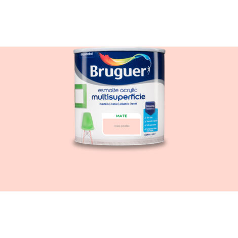 Bruguer Acrylic Multisuperficie Esmalte al agua Mate Rosa Pastel 250 ml