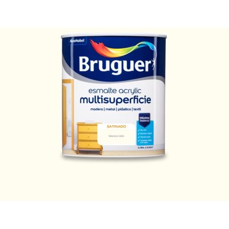 Bruguer Acrylic Multisuperficie Esmalte al agua Satinado Blanco Roto 750 ml