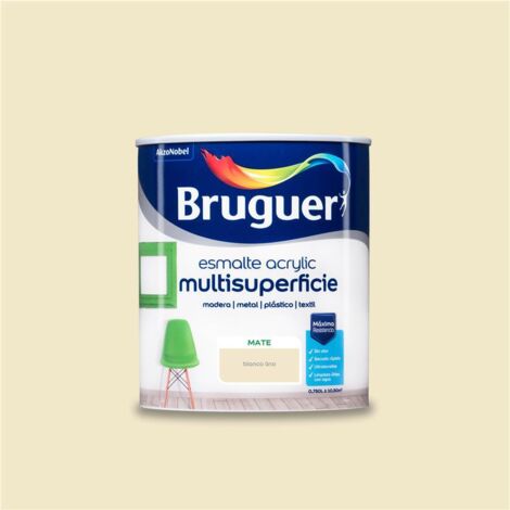Bruguer Acrylic Multisuperficie Esmalte al agua Mate Blanco Lino 750 ml