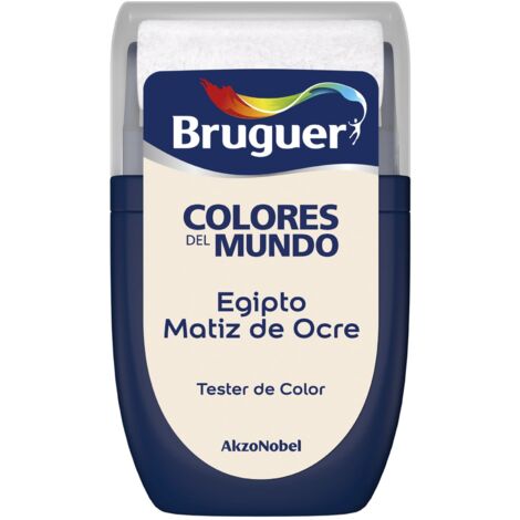 Bruguer Tester Colores del Mundo Pintura para paredes monocapa Egipto matiz de Ocre 30 ml