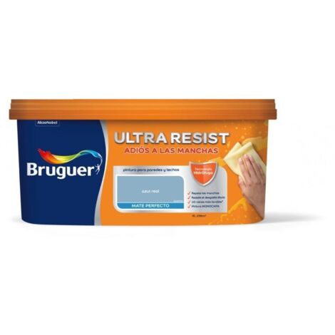 Bruguer ULTRA RESIST Pintura para paredes ultra lavable Azul Real 4L (1/4)