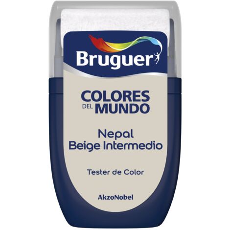 Bruguer Tester Colores del Mundo Pintura para paredes monocapa Nepal Beige Intermedio 30 ml