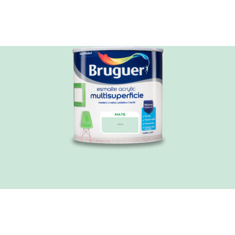 Bruguer Acrylic Multisuperficie Esmalte al agua Mate Mint 250 ml