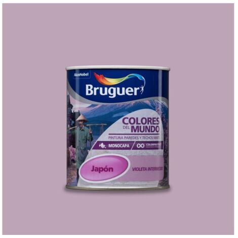 Bruguer Colores del Mundo Pintura para paredes monocapa Japón Violeta Intermedio 750 ml