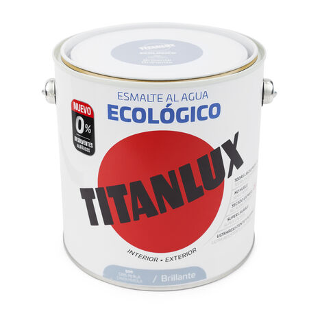Titanlux Ecológico Esmalte al agua mulisuperficie Brillante Gris Perla 2,5 L
