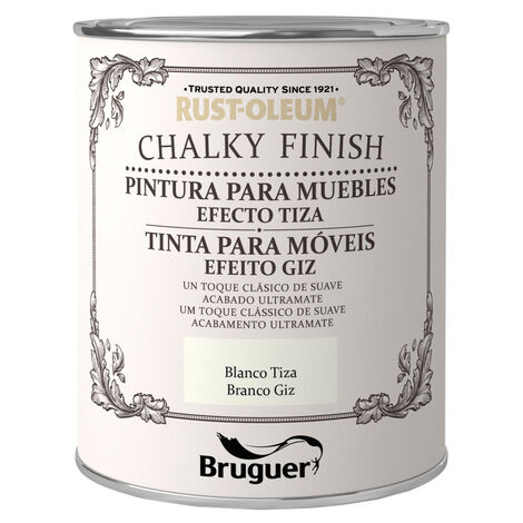 Rust-Oleum Bruguer Chalky Finish pintura para muebles Blanco Tiza 750ml