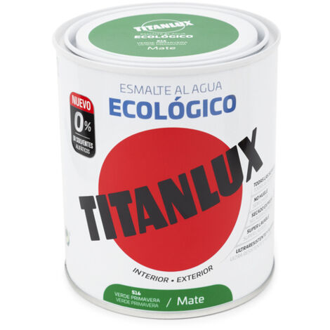 -CAHERSA- PINTURA TITAN ECOLOGICO MATE VERDE PR 750ML TITAN