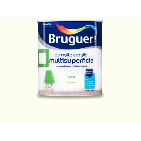 Bruguer Acrylic Multisuperficie Esmalte al agua Mate Blanco Roto 750 ml