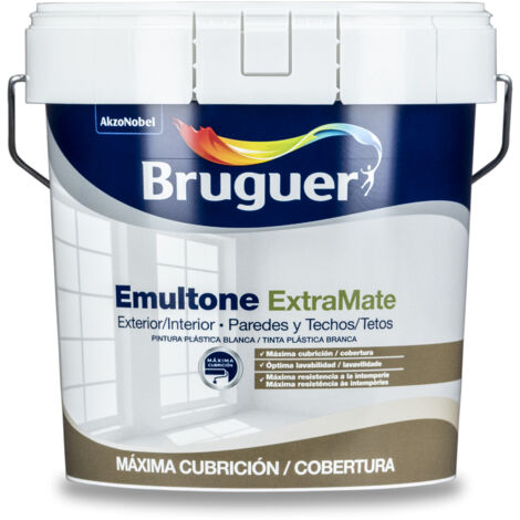 Bruguer Emultone ExtraMate Pintura para paredes Blanco 4 L