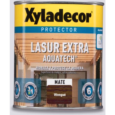 Xyladecor Lasur Extra Mate Aquatech para madera Wengué 750 ml (1/3)