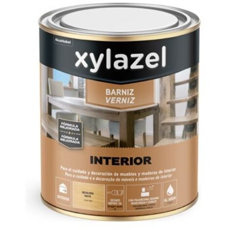 Xylazel Barniz Interior al Agua Satinado Incoloro 750 ml