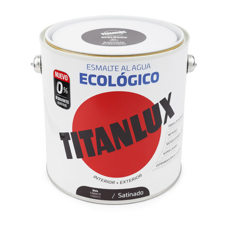 Titanlux Ecológico Esmalte al agua mulisuperficie Brillante Tabaco 2,5 L