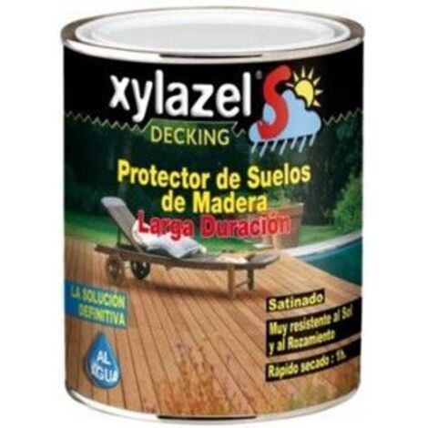 Xylazel Lasur Decking para suelo Satinado Teca 750 ml