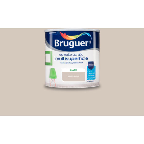 Bruguer Acrylic Multisuperficie Esmalte al agua Mate Piedra Suave 250 ml