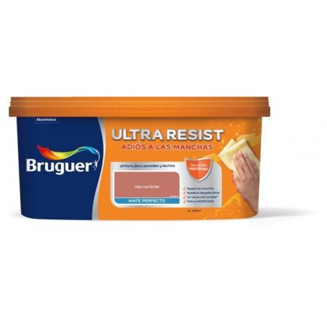 Bruguer ULTRA RESIST Pintura para paredes ultra lavable Rojo Carácter 4L