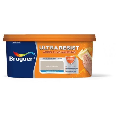 Pintura interior Bruguer Ultra Resist Marrón cremoso 4 Lt