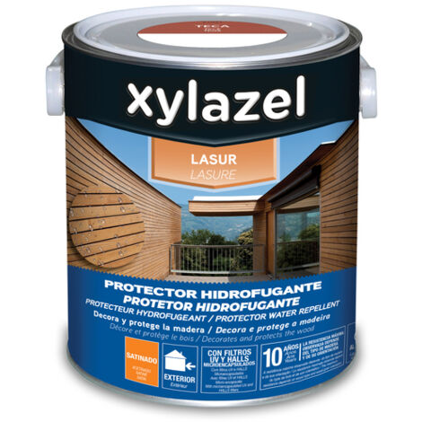 Xylazel Lasur Protector Hidrofugante Satinado Teca 2,5 L