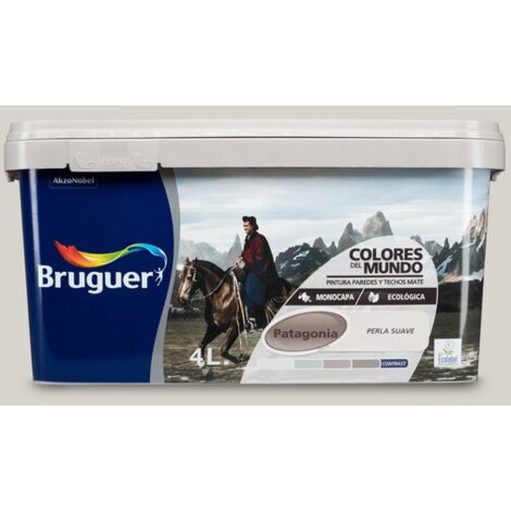 Bruguer Colores del Mundo Pintura para paredes monocapa Patagonia Perla Suave 4 L