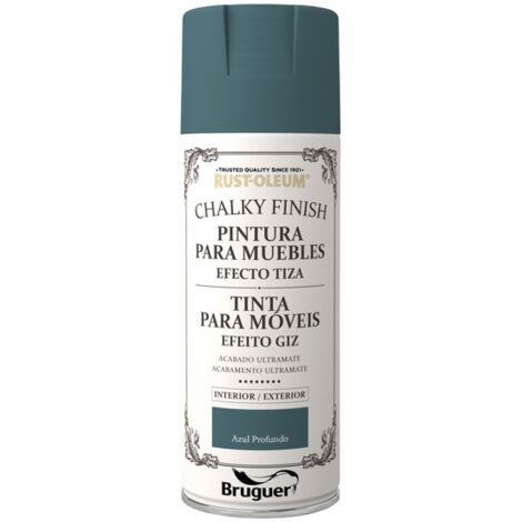 Rust-Oleum Bruguer Chalky Finish pintura para muebles en spray Azul Profundo 400 ml