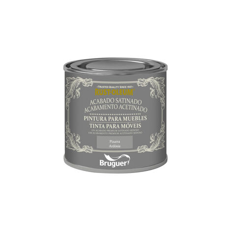Rust-Oleum Bruguer Pintura para Muebles Satinado Pizarra 125 ml