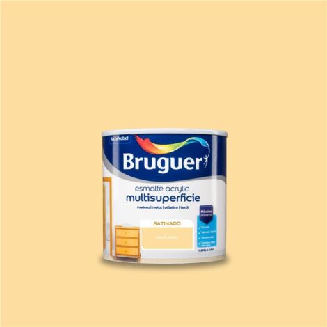 Bruguer Acrylic Multisuperficie Esmalte al agua Satinado Marfil Claro 250 ml