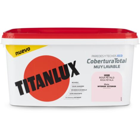 Titanlux Cobertura Total pintura para paredes Rosa Petalo 4L