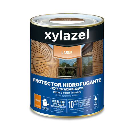 Xylazel Lasur Protector Hidrofugante Satinado Castaño 750 ml