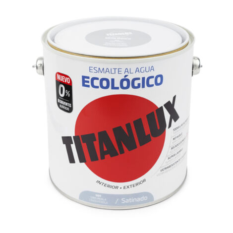 Titanlux Ecológico Esmalte al agua mulisuperficie Satinado Gris Perla 2,5 L